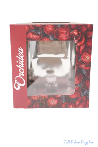 Orchideás doboz üveg fiolával - 10