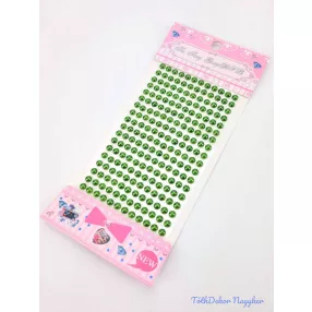 Gyöngy matrica öntapadós - Olivazöld