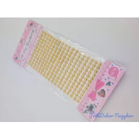 Gyöngy matrica öntapadós - Aranysárga