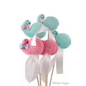 Pálcás plüss figura - Csiga