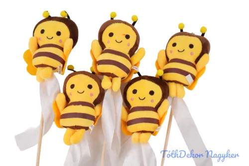 Pálcás plüss figura - Méhecske