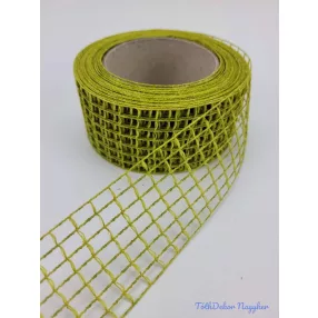 Hálós szalag 4,5cm x 10m - Mohazöld