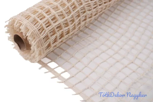 Juta nagylukú hálós tekercs 48 cm x 5m - Fehér