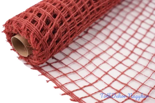 Juta nagylukú hálós tekercs 48 cm x 5m - Vöröses barna