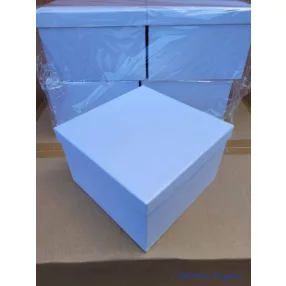 Papírdoboz kocka 20x20x13cm - Fehér