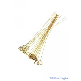 Kártyatartó fém betűző szív 2x30cm 20db/cs