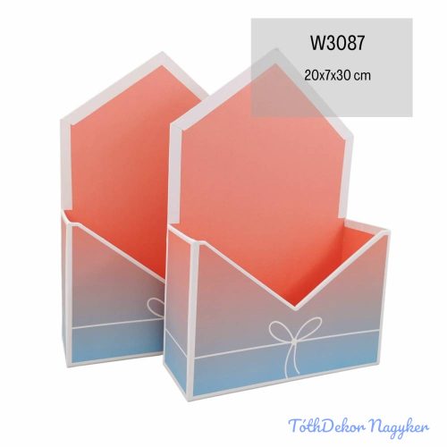 Levelesláda Papírdoboz 20x7x30cm - Piros
