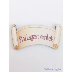 Ballagási emlék papirusz 6,5 cm táblácska