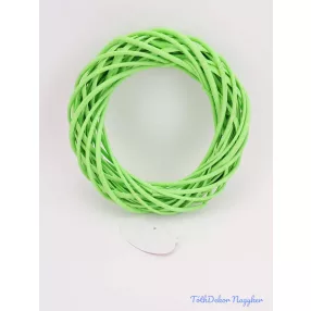 Vessző koszorú alap 25 cm - Élénk zöld