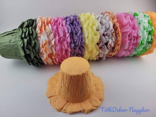 Cserépcsomagoló kalap - 18cm - Vegyes