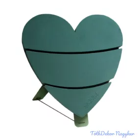   Oasis Bioline Deco szív kitámasztós tűzőhab 60 cm - Teli