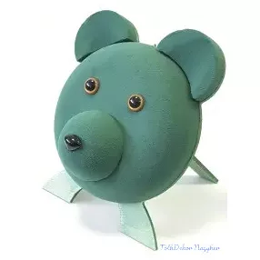   OASIS BIOLINE Teddy Face - Kitámasztós maci fej tűzőhab forma 30x23x12cm