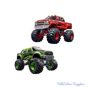 Nyomtatott dekorkarton - Monster Truck 2db/csomag
