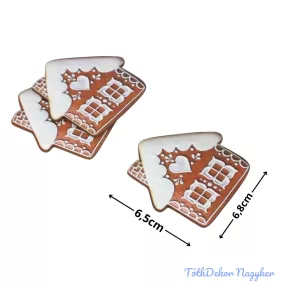 Nyomtatott dekorkarton - Mézeskalács házikó 3db/csomag