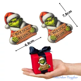   Nyomtatott dekorkarton - Grincs tábla Boldog Akármit! 2db/csomag