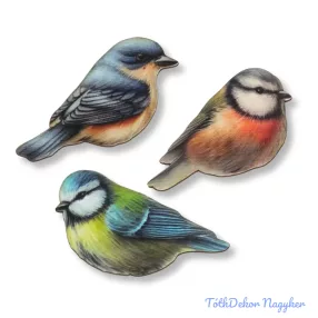 Nyomtatott dekorkarton - Színes madárkák 3db/csomag