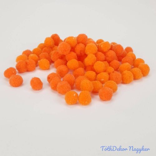 Zsenília pompon 1,5 cm 100db/cs - Narancs