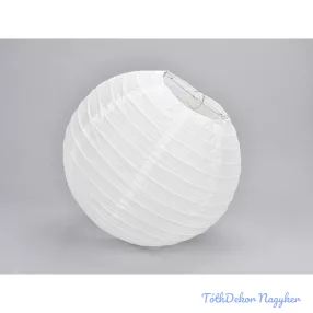 Papír lampion 25 cm - Fehér