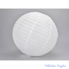 Papír lampion 30 cm - Fehér