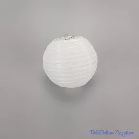 Papír lampion 15 cm - Fehér