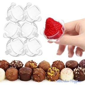 Bonbon tartó félgömb pálcázható opálos 4 cm