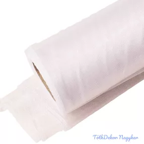 Organza szegett 12cm x 8,2m - Fehér