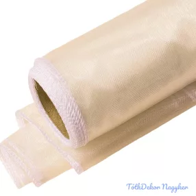 Organza szegett 12cm x 8,2m - Ekrü