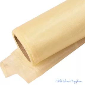 Organza szegett 12cm x 8,2m - Krém