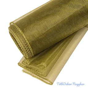 Organza szegett 12cm x 8.2m - Mohazöld
