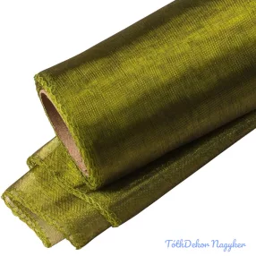 Organza szegett 12cm x 8,2m - Sötét Olivazöld