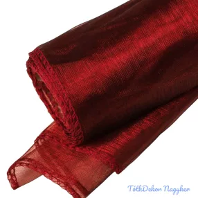 Organza szegett 12cm x 8,2m - Bordó
