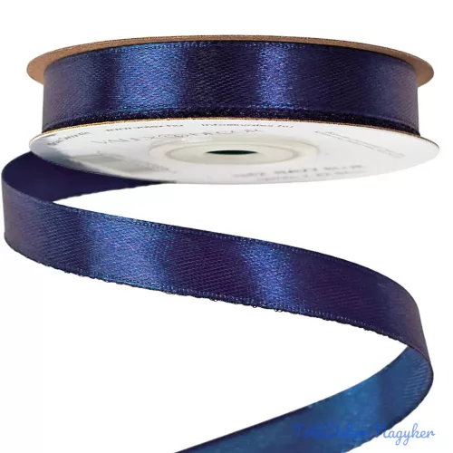 Szatén szalag 12 mm x 22.86 m - Tengerészkék
