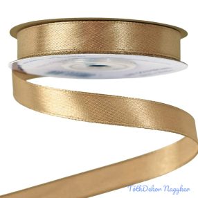 Szatén szalag 12 mm x 22.86 m - Aranybarna