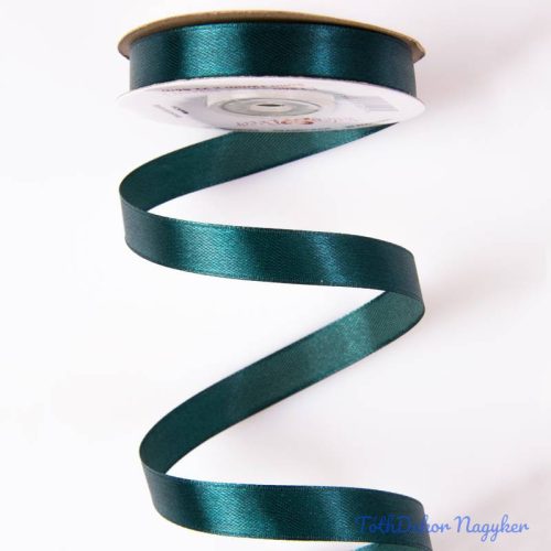 Szatén szalag 12 mm x 22.86 m - Mély Zöld