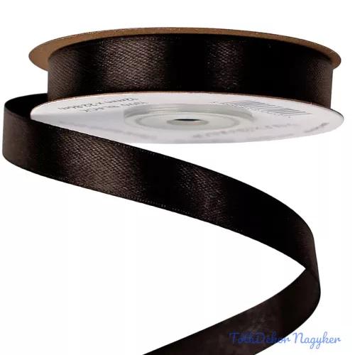 Szatén szalag 12 mm x 22.86 m - Fekete