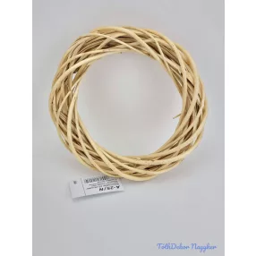Vessző koszorú alap 25 cm - Natúr