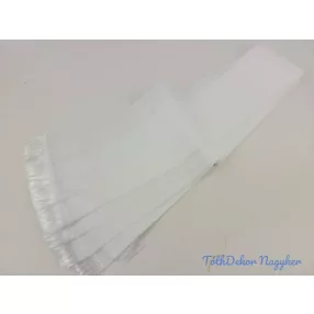   Koszorú szalag fehér rojttal 10cm x 220cm 10db/csomag - Fehér