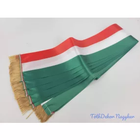 Nemzeti színű koszorú szalagok