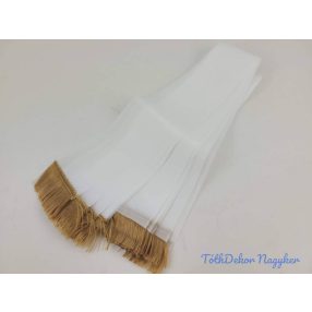 Sima fehér koszorú szalagok