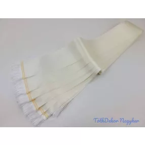 Színes sírcsokor szalag 7cm x 200cm 10db/csomag - Ekrü