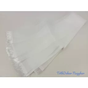 Sima fehér koszorú szalagok