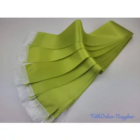   Színes sírcsokor szalag 9cm x 200cm 10db/csomag - Teazöld v.