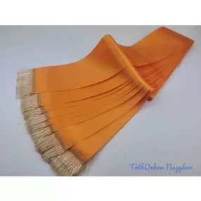 Színes sírcsokor szalag 9cm x 200cm 10db/csomag - Narancs