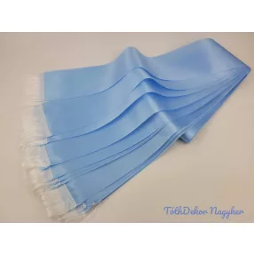   Színes sírcsokor szalag 9cm x 200cm 10db/csomag - Világoskék