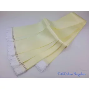 Színes sírcsokor szalag 9cm x 200cm 10db/csomag - Krém