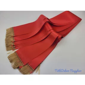 Színes sírcsokor szalag 9cm x 200cm 10db/csomag - Piros