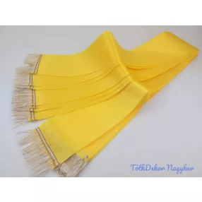 Színes sírcsokor szalag 9cm x 200cm 10db/csomag - Sárga