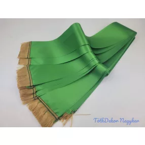 Színes sírcsokor szalag 9cm x 200cm 10db/csomag - Fűzöld