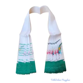 Ballagási szalag 6 cm - Sokszínű toll