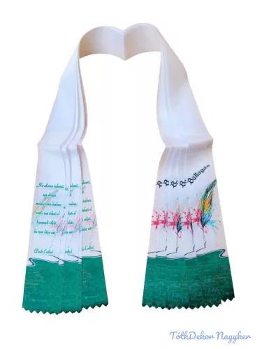 Ballagási szalag 6 cm - Sokszínű toll
